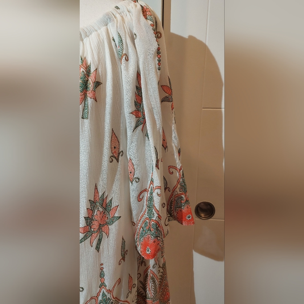 Bohemian Floral Tunic Dress - Picture 3 of 10